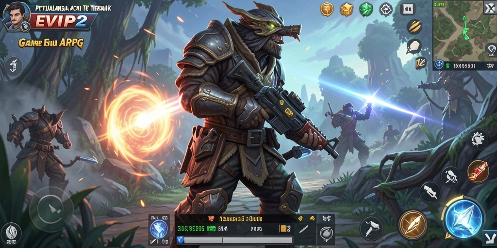 Tampilan gameplay seru dalam dunia petualangan ARPG.