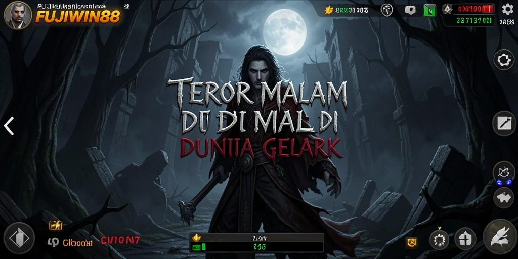 Tampilan gameplay mengerikan dari FUJIWIN88 penuh ketegangan.