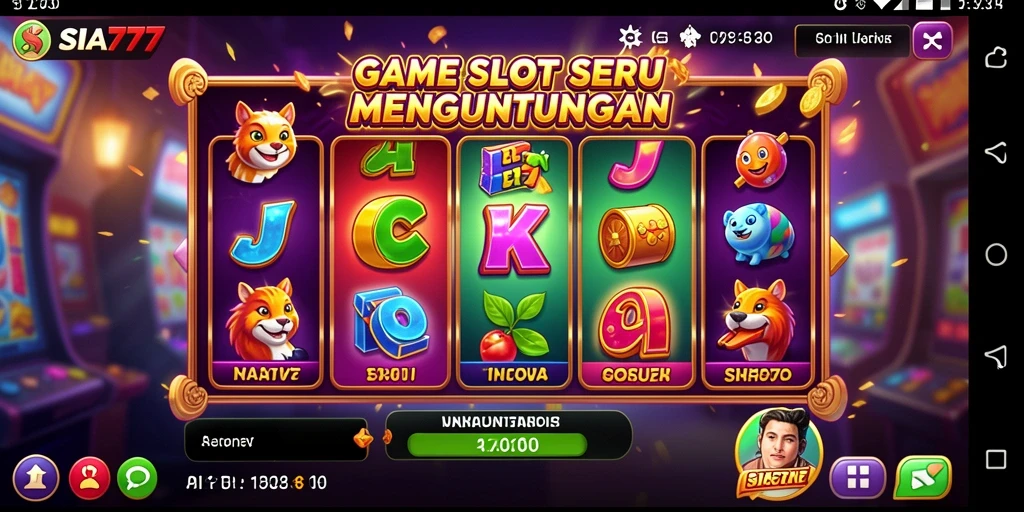 Tampilan animasi gameplay Slot yang menarik di SIA777.